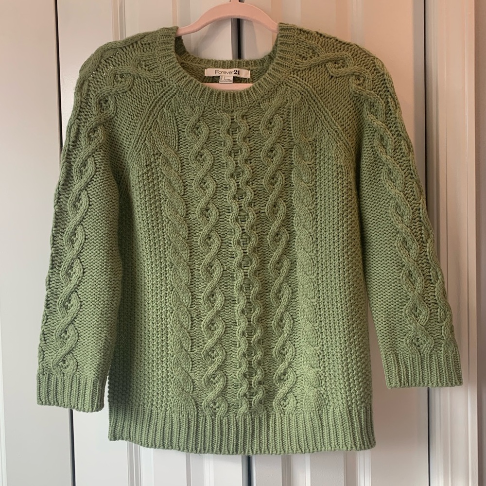 Forever 21 Cable Knit Sweater